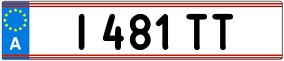 Trailer License Plate